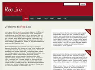 Red Line Free CSS Template