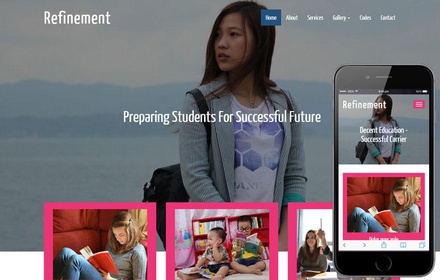 Refinement a Educational Category Flat Bootstrap Responsive web template