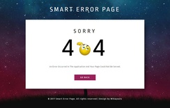 Smart Error Page Responsive Widget Template
