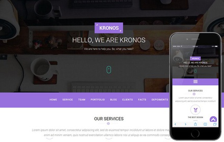 Kronos a Corporate Portfolio Flat Bootstrap Responsive Web Template