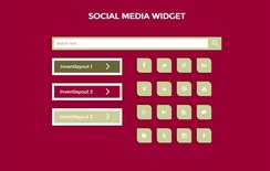 Social Media Responsive Widget Template