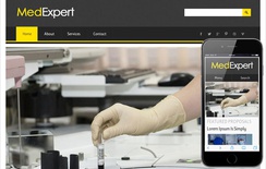 MedExpert Hospital Mobile Website Template