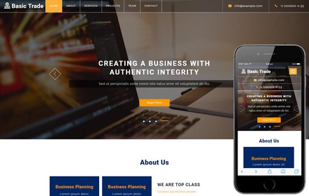 Basic Trade a Corporate Business Bootstrap Responsive Web Template