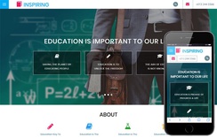 Inspiring an Education Category Bootstrap Responsive Web Template