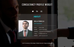Consultancy Profile Widget a Flat Responsive Widget Template