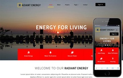 Radiant Energy an Industrial Category Bootstrap Responsive Web Template