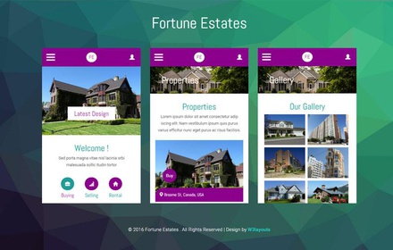 Fortune Estates a Mobile App Flat Bootstrap Responsive Web Template