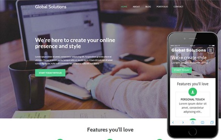 Global Solutions a Corporate Business Flat Bootstrap Responsive web template