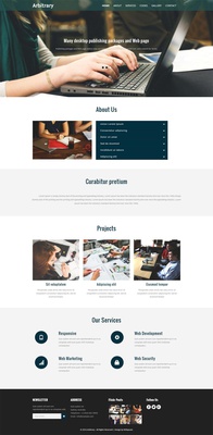 Arbitrary a Corporate Category Flat Bootstrap Responsive Website Template