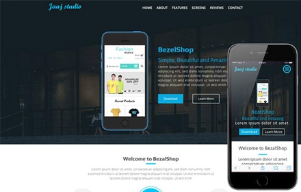 JaaJ a Mobile App based Flat Bootstrap Responsive web template