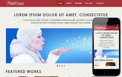 Photo Vision web and mobile website template for free