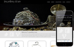 Jewellery store mobile web template
