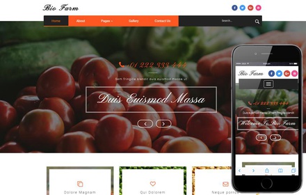 Bio Farm an Agriculture Category Bootstrap Responsive Web Template