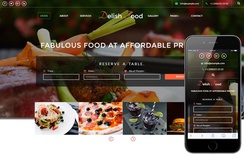 Delish Food a Hotels and Restaurants Flat Responsive Web Template