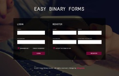 Easy Binary Forms a Flat Responsive Widget Template