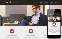 Global Ideas Corporate Mobile website Template
