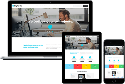 Digital Biz Corporate Category Bootstrap Responsive Web Template