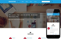 Educative an education Category Flat Bootstrap Responsive Web Template