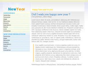 NewYear Free CSS Template