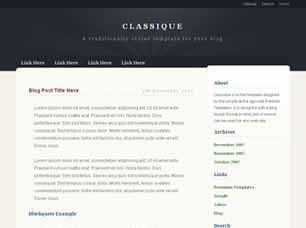 Classique Free CSS Template