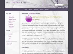 Purple Haze Free CSS Template