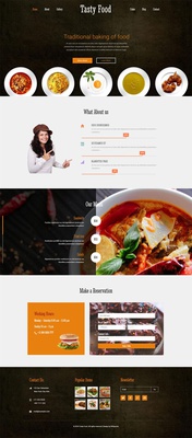 Tasty Food a Hotel Category Flat Bootstrap Responsive Web Template