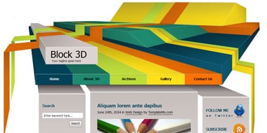Wooden Blog Template