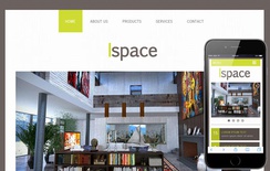 Ispace a interior architects Mobile Website Template