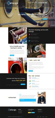 Deterge Laundry a Flat Bootstrap Responsive Web Template