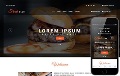 Food Club a Hotels and Restaurants Category Bootstrap Responsive Web Template
