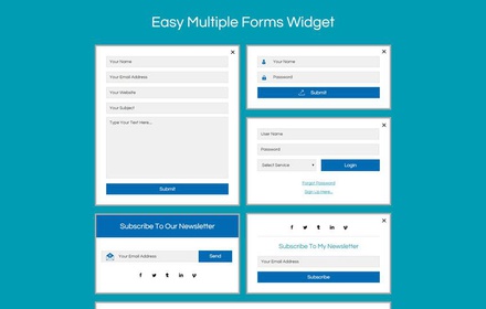 Easy Multiple Forms Widget Flat Responsive Widget Template