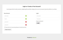 Login and Registration Template