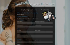 Nuptial Photography Order Form a Responsive Widget Template