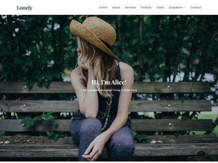 Free HTML Bootstrap template - Lonely | BootstrapMade