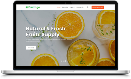 Fruitage Agriculture Category Bootstrap Responsive Web Template.