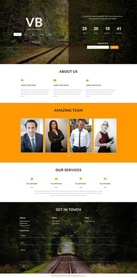 VB Under Construction a Flat Bootstrap Responsive Web Template