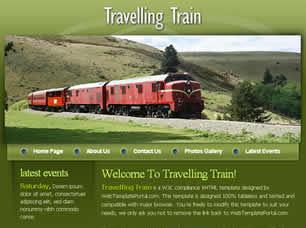 Travelling Train Free CSS Template