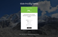 Slide Pricing Tables a Flat Responsive Widget Template