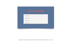 Accordion Flat Responsive Widget Template