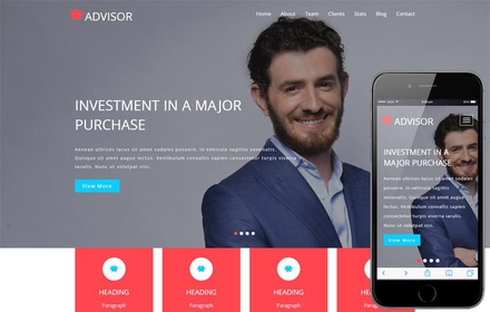 Advisor a Banking Category Bootstrap Responsive Web Template