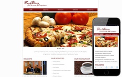 Food Store Web and Mobile website template for free