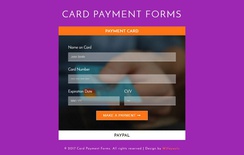 Card Payment Forms Responsive Widget Template
