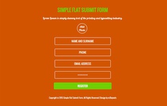Simple Flat Submit Form Responsive Widget Template