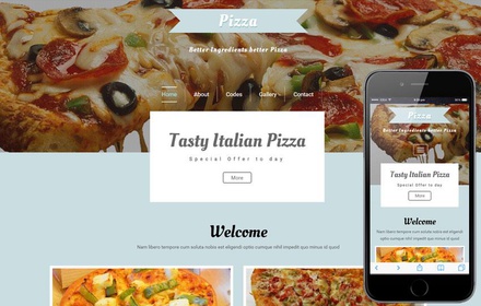 Pizza a Hotel Category Flat Bootstrap Responsive Web Template