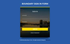 Boundary Sign in Form Flat Responsive Widget Template