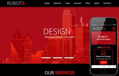 Robotx a Corporate Portfolio Flat Bootstrap Responsive web template