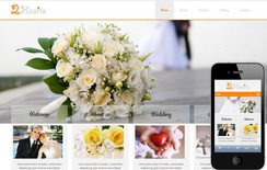 2Hearts a wedding planner Mobile Website Template