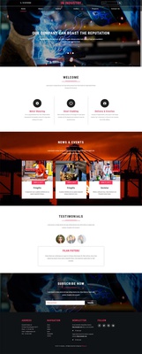 In Industry an Industrial Category Bootstrap Responsive Web Template