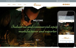 Corax a Industrial Category Flat Bootstrap Responsive Web Template