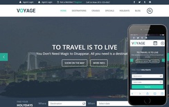 Voyage a Flat Travel Responsive Web Template